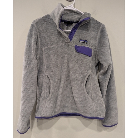 Patagonia Re-tool Snap-T Grey Pullover Fleece Size Small - Picture 1 of 5